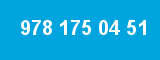 978 175 04 51 978 175 04 51